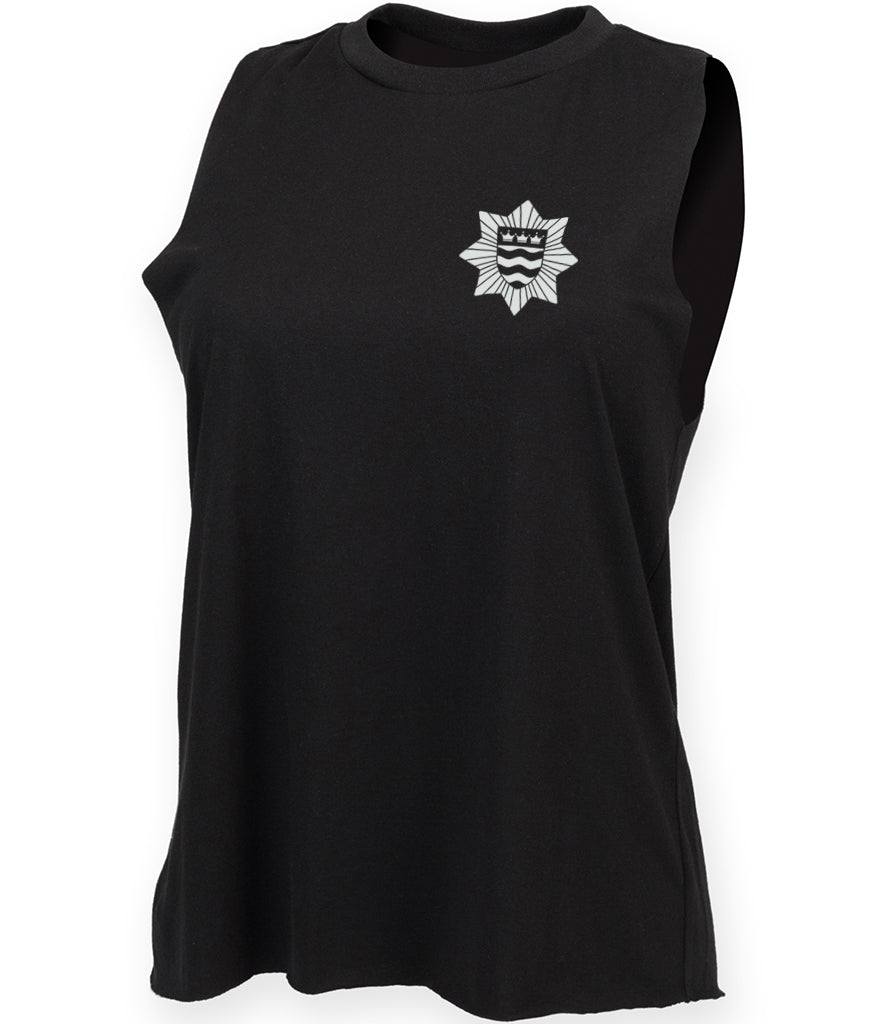 Ladies High-Neck Training Vest - black