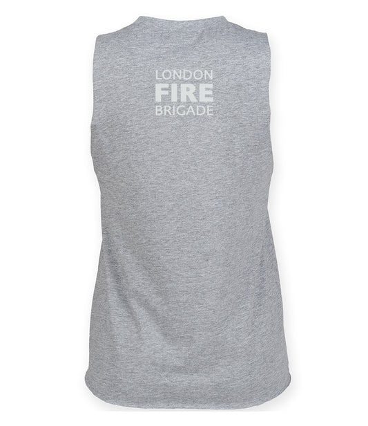 Ladies High-Neck Training Vest - heather grey