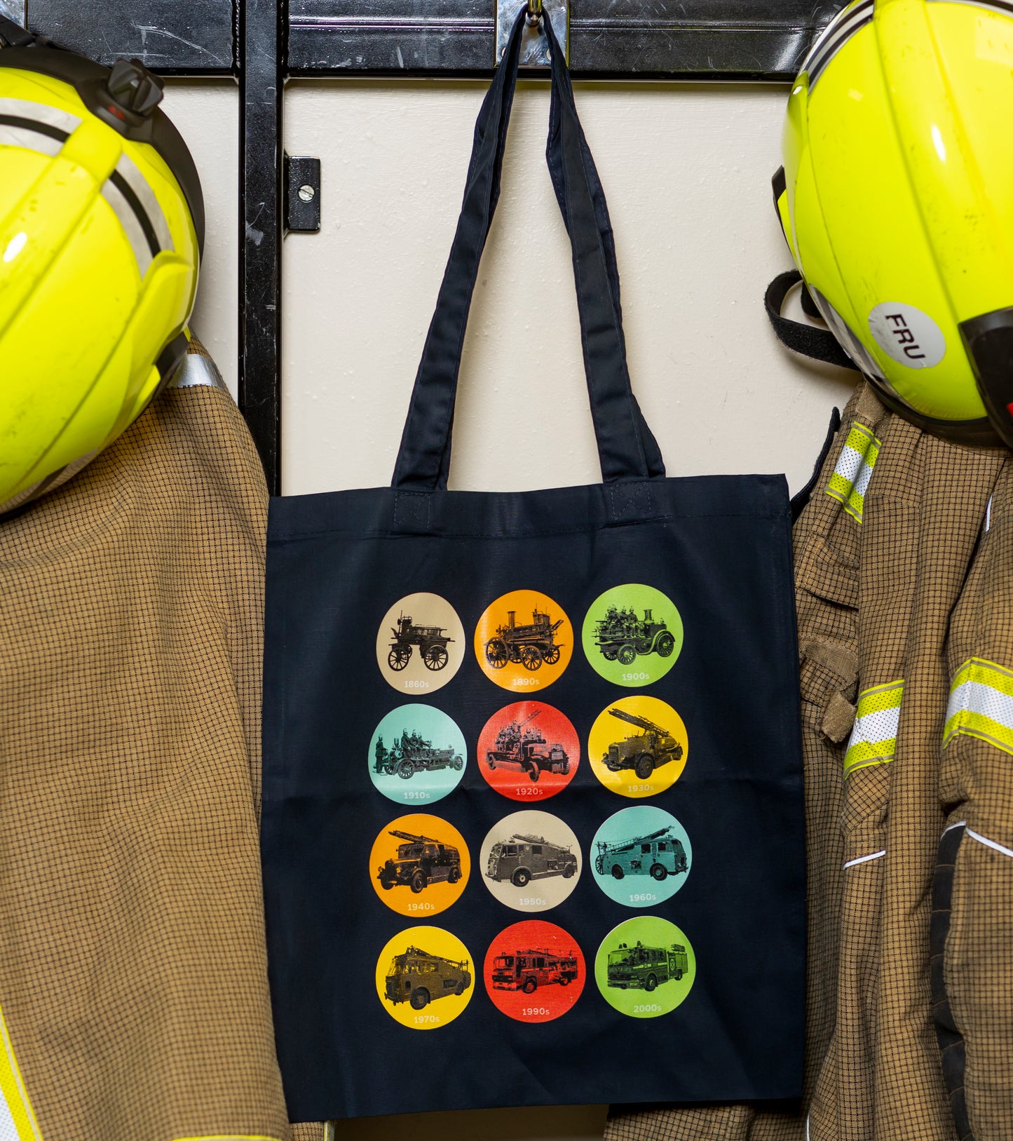 Navy Fire Engine Timeline Tote