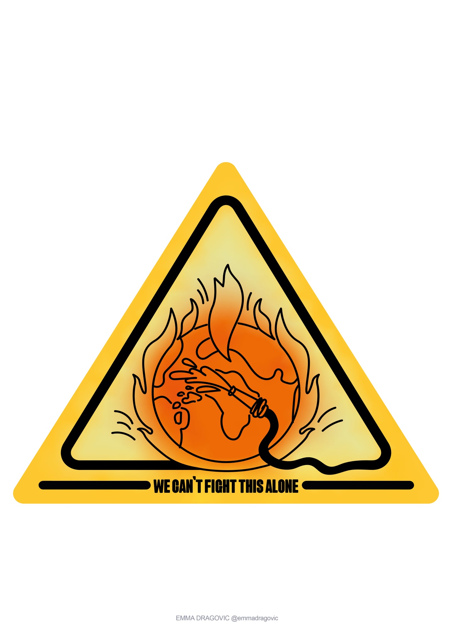 WARNING: Risk of Fire Pictogram by Emma Dragovic
