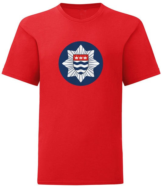 Red Junior London Fire Brigade Badge T-Shirt