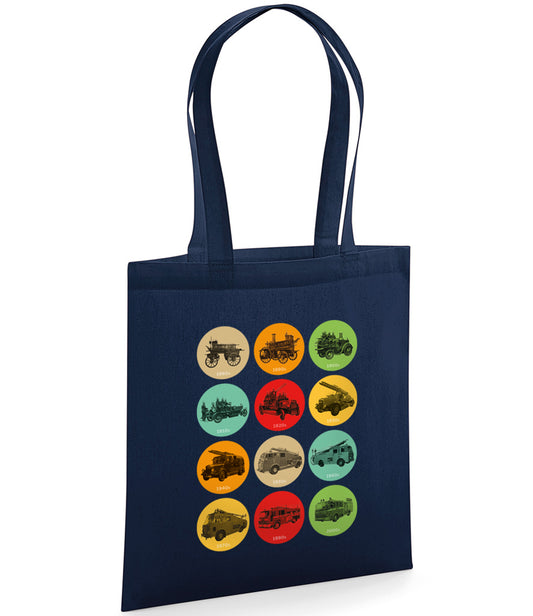 Navy Fire Engine Timeline Tote