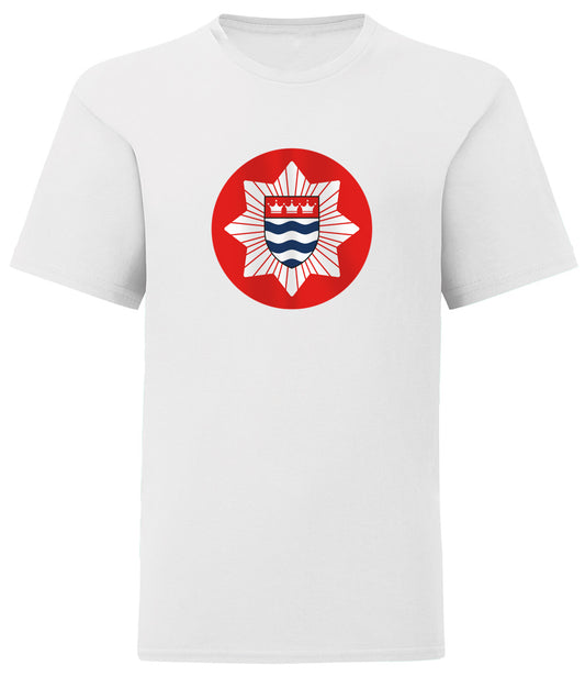 White Junior London Fire Brigade Badge T-Shirt